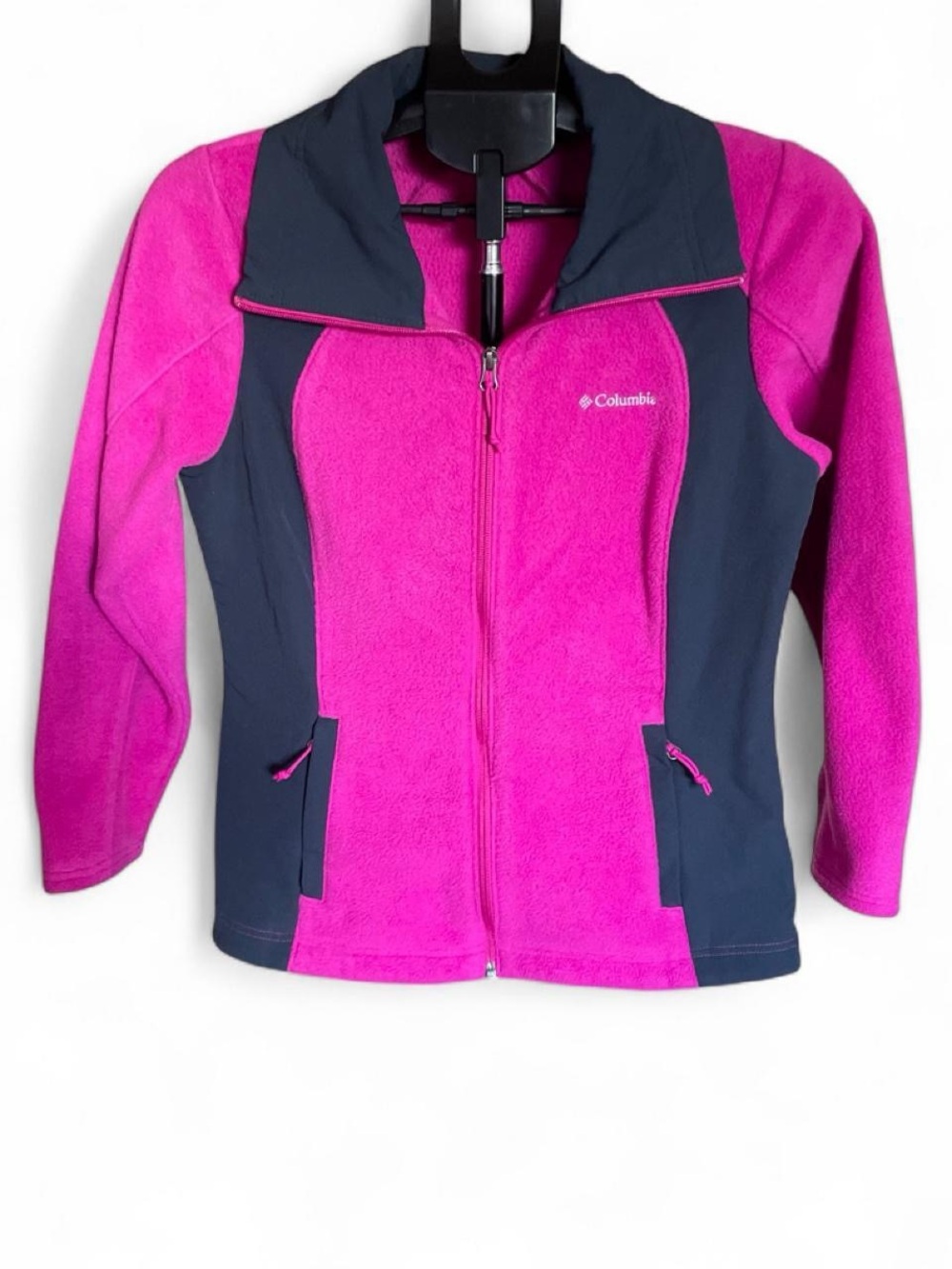 Columbia Women’s Pink and Navy Fleece Jacket